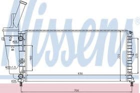 Радіатор охолодження двигуна