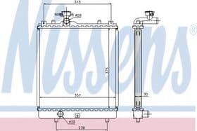 Радіатор охолодження двигуна Радіатор охолодження двигуна