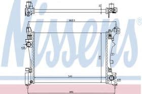 Радиатор охлаждения двигателя