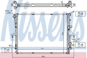 Радиатор охлаждения двигателя
