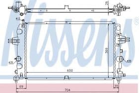 Радиатор охлаждения двигателя