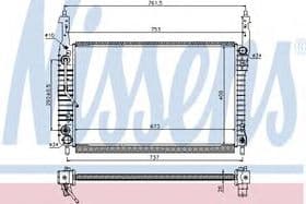 Радиатор охлаждения двигателя