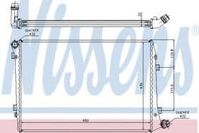 Радиатор охлаждения двигателя