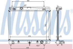 Радіатор охолодження двигуна