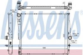 Радиатор охлаждения двигателя