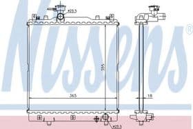 Радіатор охолодження двигуна Радіатор охолодження двигуна