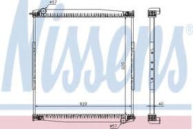 Радіатор охолодження двигуна Радіатор охолодження двигуна