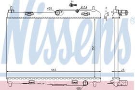 Радиатор охлаждения двигателя