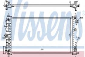 Радиатор охлаждения двигателя