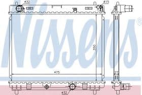 Радиатор охлаждения двигателя