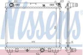 Радіатор охолодження двигуна