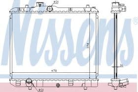 Радиатор охлаждения двигателя
