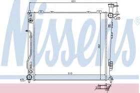 Радіатор охолодження двигуна Радіатор охолодження двигуна