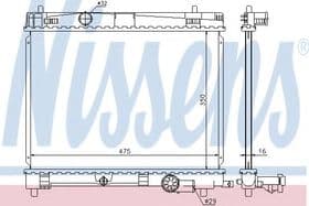 Радиатор охлаждения двигателя