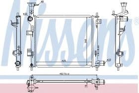 Радиатор охлаждения двигателя Радиатор охлаждения двигателя