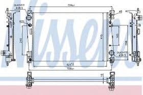 Радіатор охолодження двигуна Радіатор охолодження двигуна