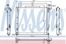 Радіатор охолодження двигуна Радіатор охолодження двигуна