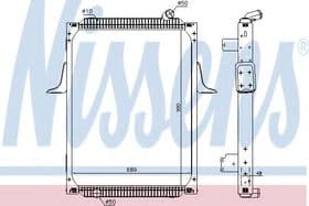 Радіатор охолодження двигуна Радіатор охолодження двигуна