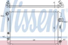 Радиатор охлаждения двигателя