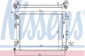 Радіатор охолодження двигуна Радіатор охолодження двигуна