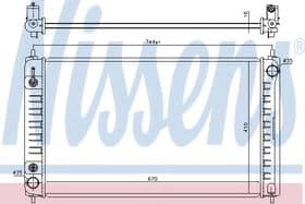 Радиатор охлаждения двигателя