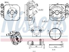 Оливний радіатор двигуна