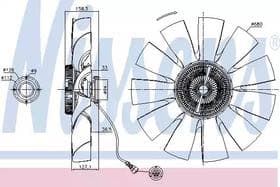 Вентилятор системы охлаждения двигателя Вентилятор системы охлаждения двигателя
