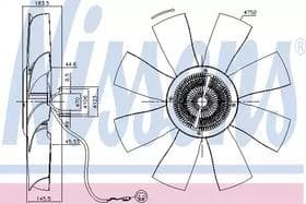 Вентилятор системи охолодження двигуна