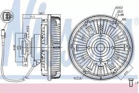 Вискомуфта вентилятора