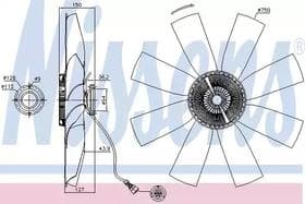 Вентилятор системы охлаждения двигателя Вентилятор системы охлаждения двигателя