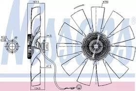 Вентилятор системи охолодження двигуна