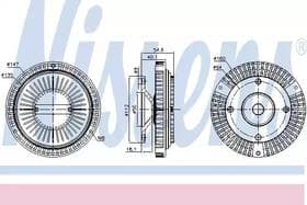 Віскомуфта вентилятора