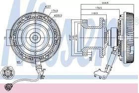 Вискомуфта вентилятора