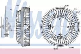 Вискомуфта вентилятора