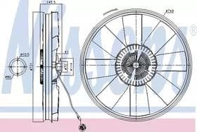 Вентилятор системы охлаждения двигателя Вентилятор системы охлаждения двигателя