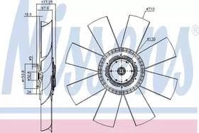 Вентилятор системы охлаждения двигателя Вентилятор системы охлаждения двигателя
