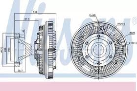 Віскомуфта вентилятора