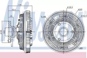 Віскомуфта вентилятора
