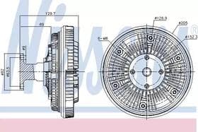 Вискомуфта вентилятора