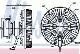 Вискомуфта вентилятора