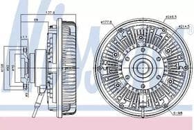 Вискомуфта вентилятора