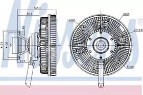 Вискомуфта вентилятора
