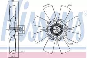 Вентилятор системи охолодження двигуна