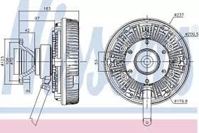 Вискомуфта вентилятора