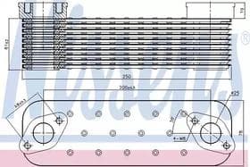 Оливний радіатор двигуна