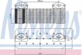 Оливний радіатор двигуна
