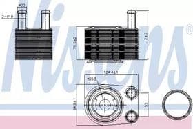 Оливний радіатор двигуна