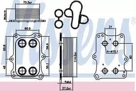 Масляный радиатор двигателя