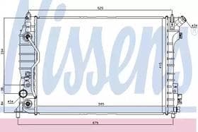 Радиатор охлаждения двигателя