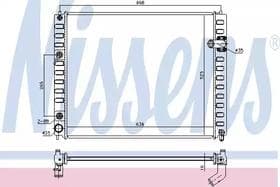 Радиатор охлаждения двигателя